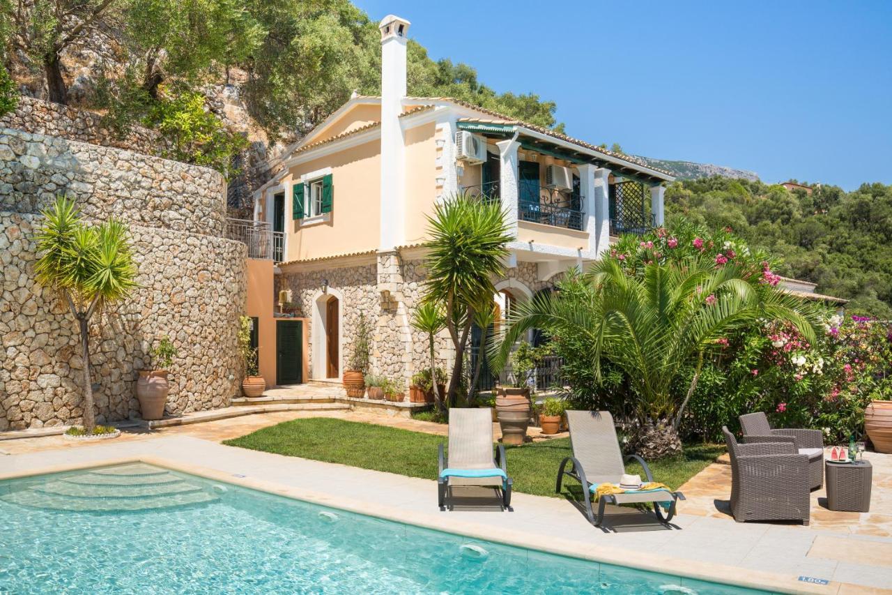 Adriana Sea View Villa Ipsos Bagian luar foto