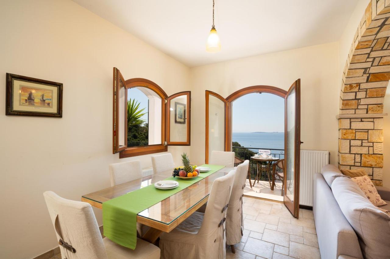 Adriana Sea View Villa Ipsos Bagian luar foto