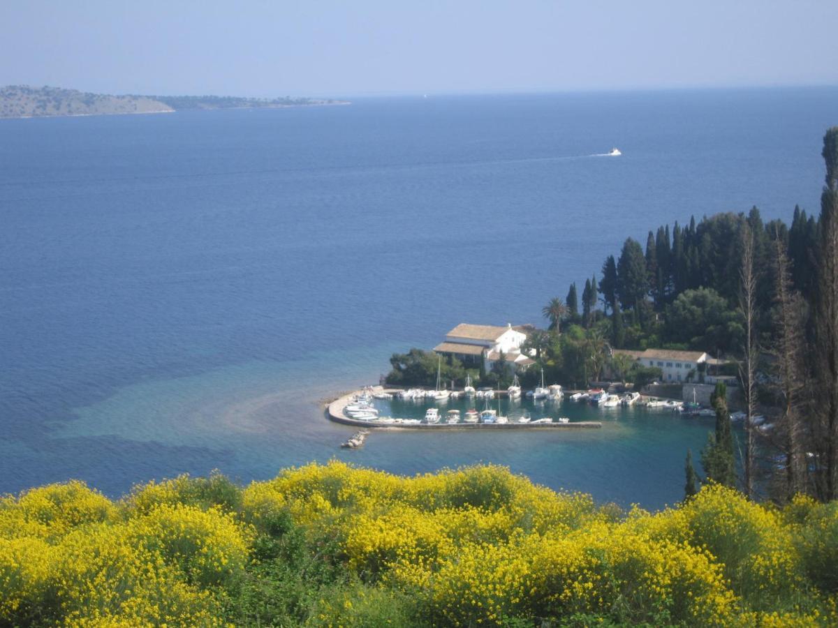 Adriana Sea View Villa Ipsos Bagian luar foto