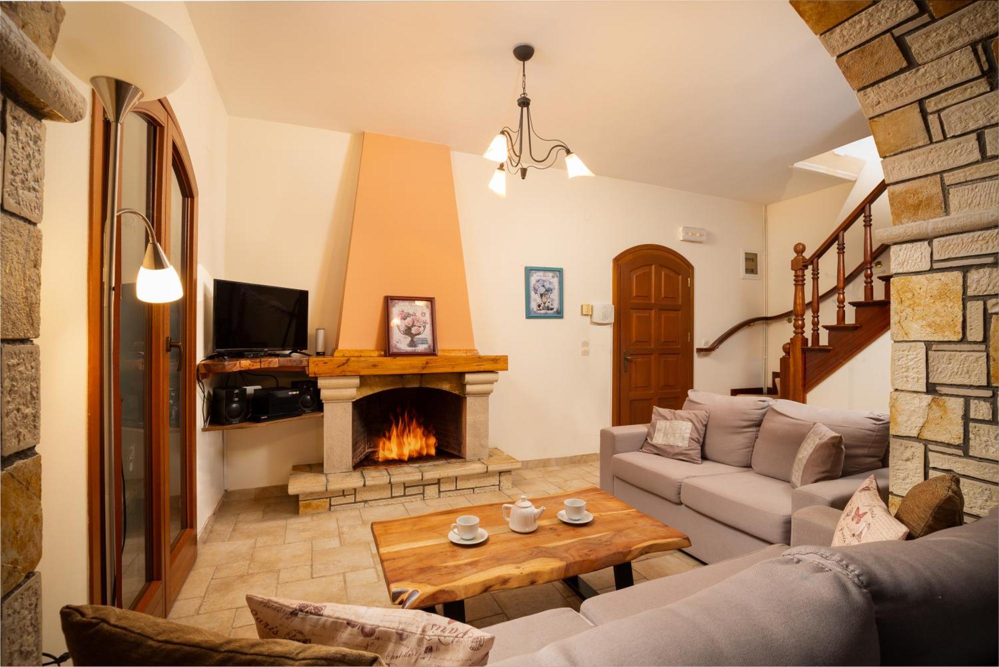 Adriana Sea View Villa Ipsos Bagian luar foto