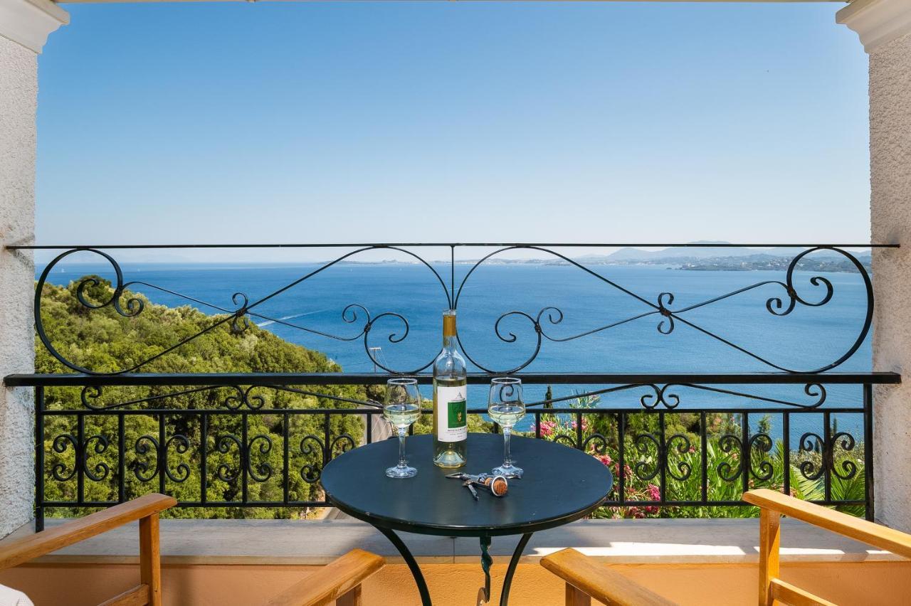 Adriana Sea View Villa Ipsos Bagian luar foto