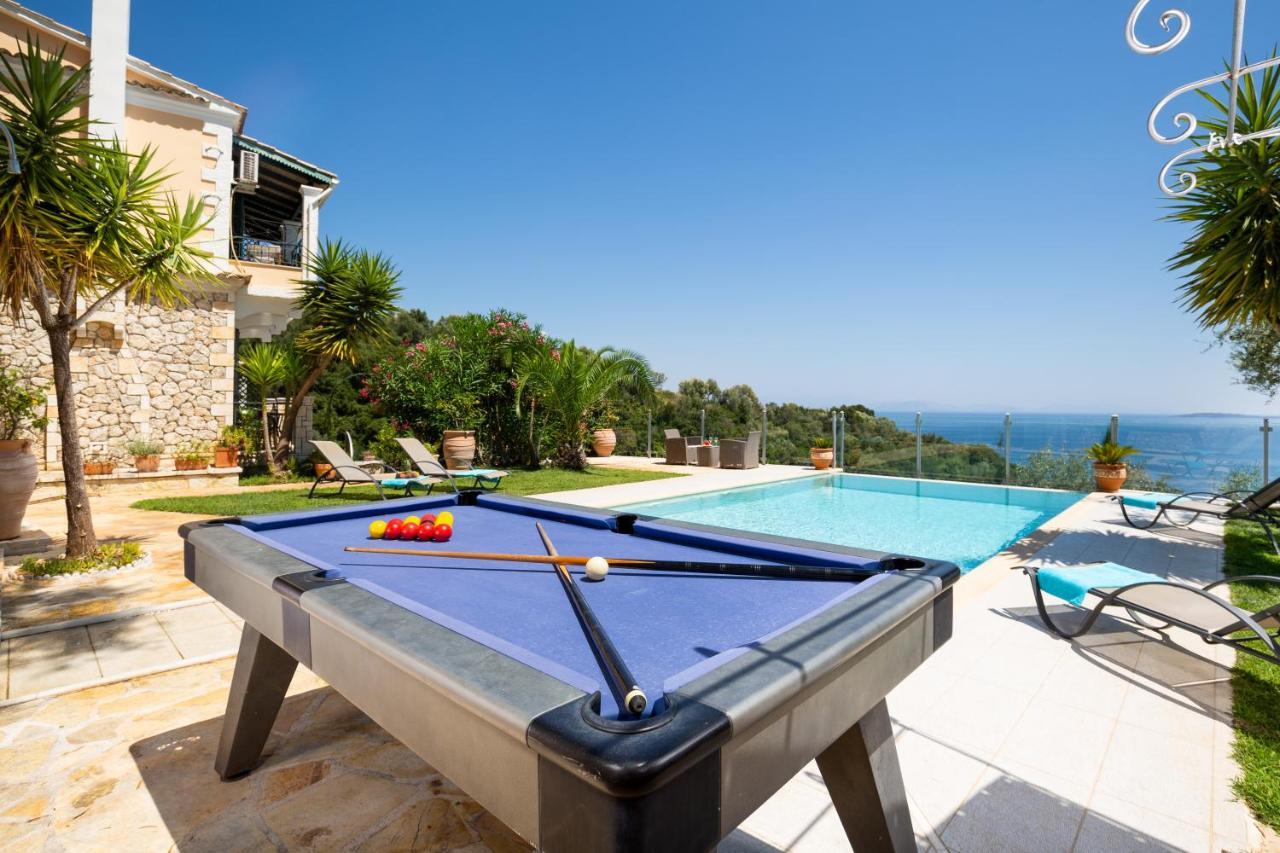Adriana Sea View Villa Ipsos Bagian luar foto